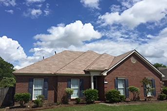 Home in Montgomery has roof replaced by Trotman Brothers Roofing.